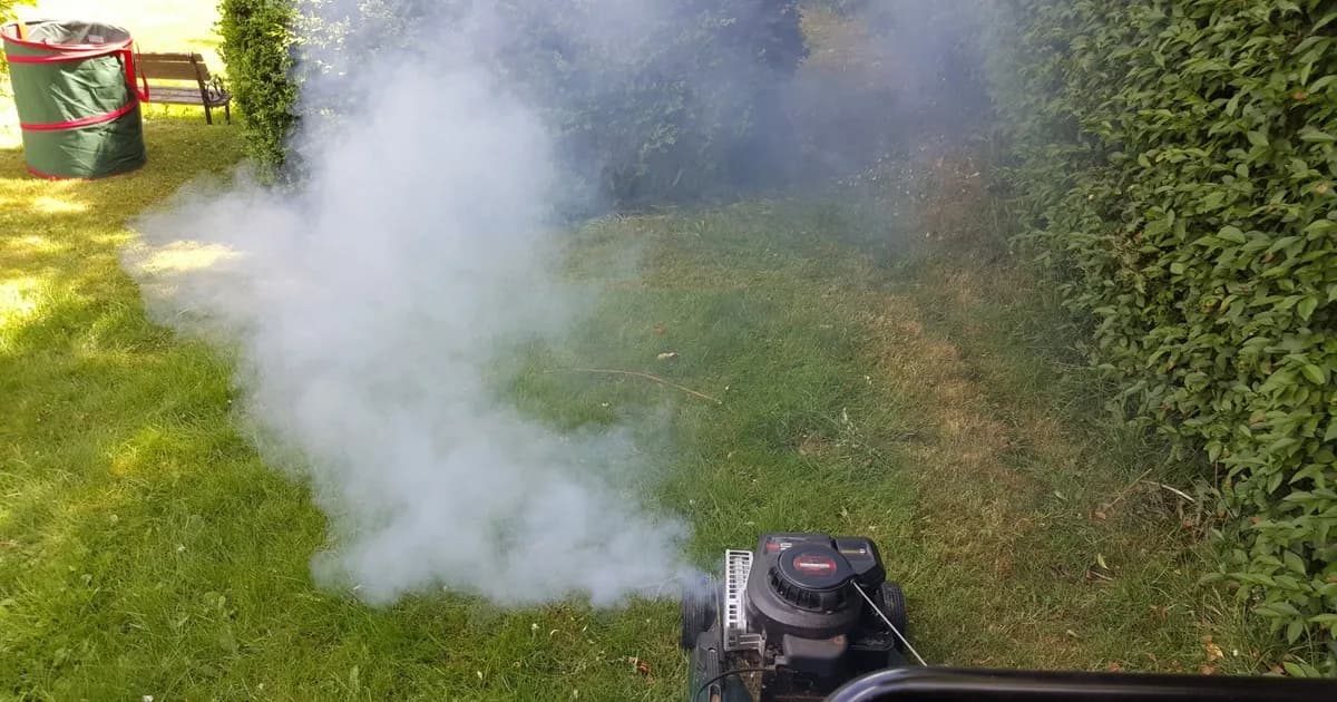 Dlaczego kosiarka dymi na biało? Oto przyczyny i rozwiązania problemu