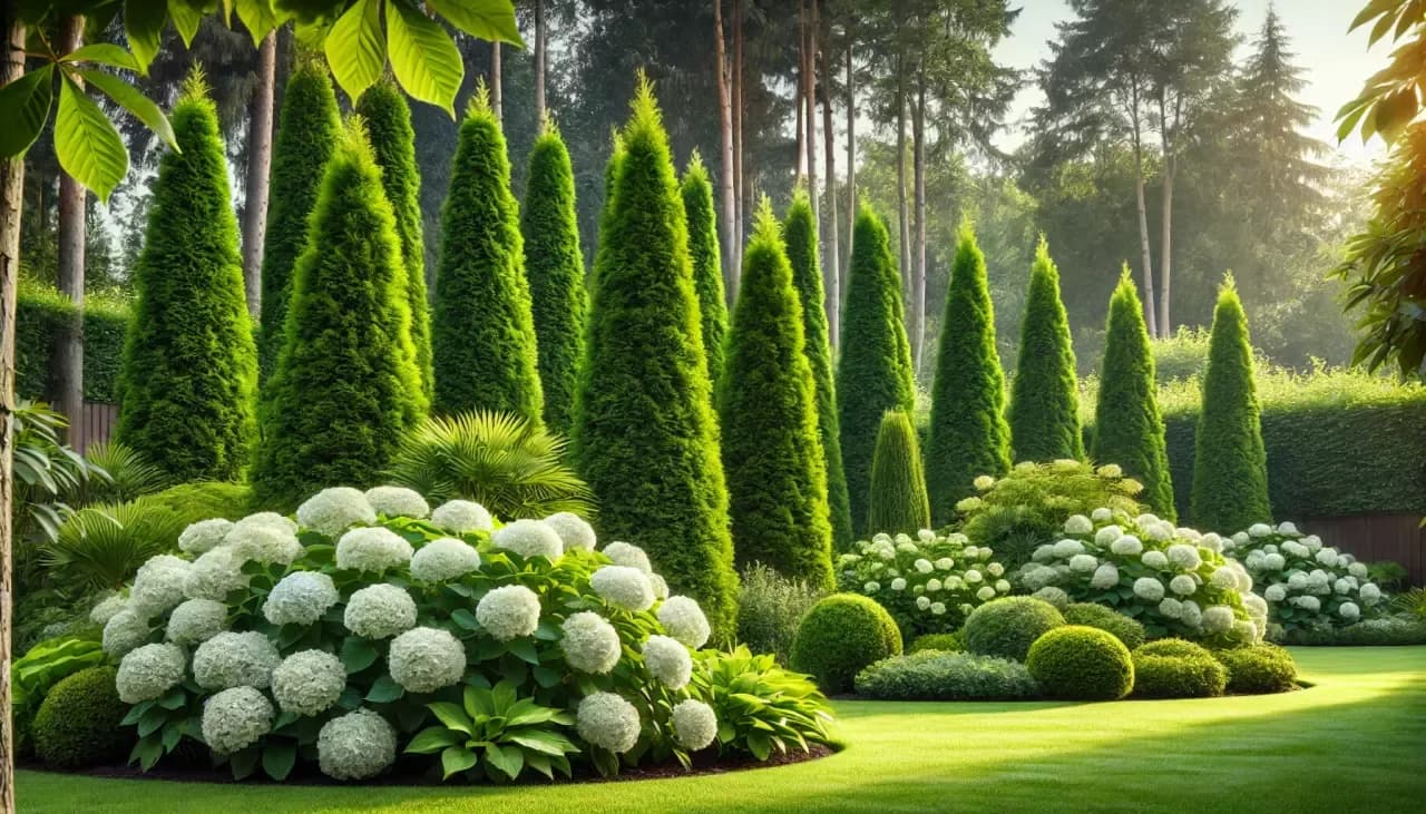 Jak przyciąć stare wysokie tuje, aby uniknąć ich usychania?